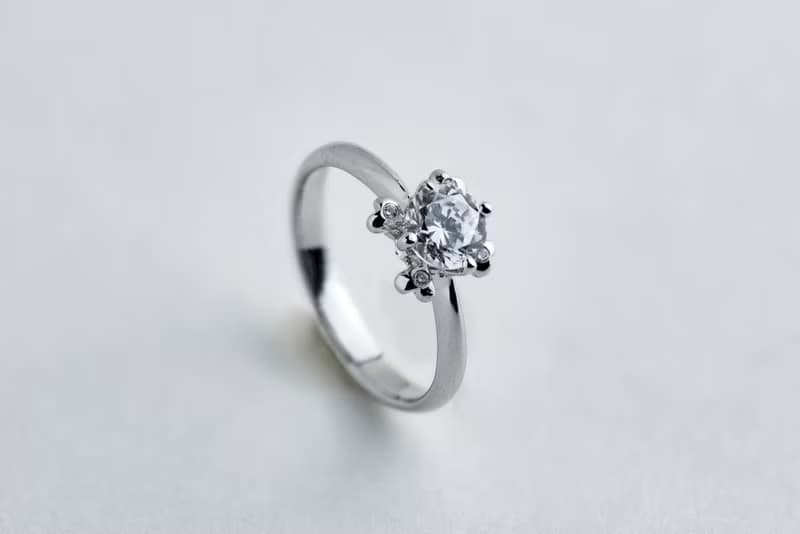 【求婚戒指】Kapok 眼前的幸福 • 純銀厚鍍18K金 • 結婚鑽戒