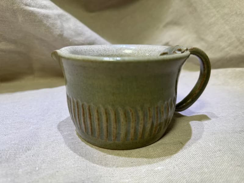 靜葉綠釉茶杯