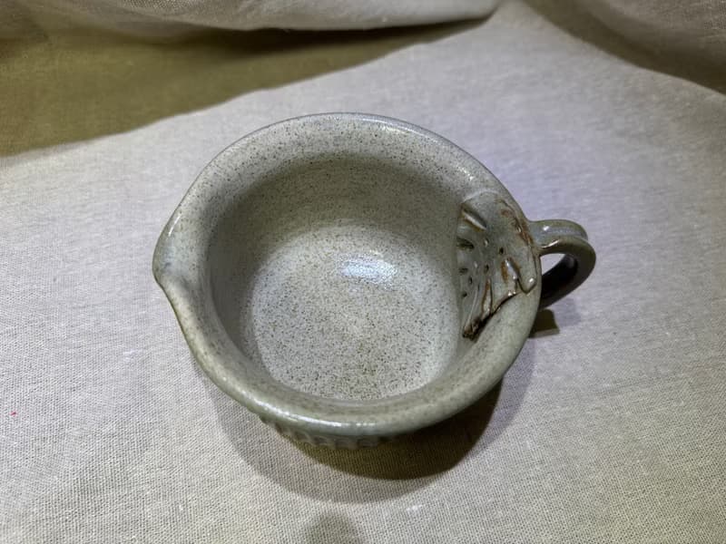 靜葉綠釉茶杯