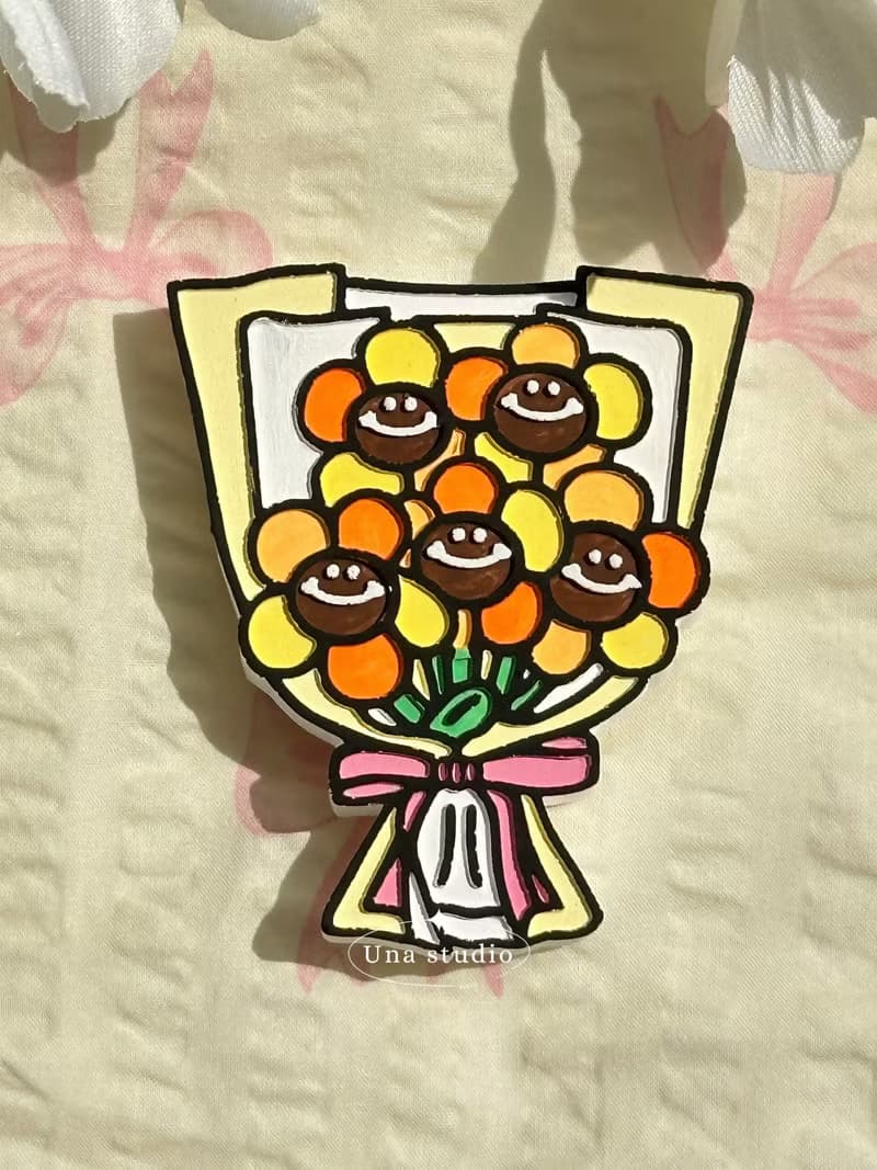 花束造型擴香石 汽車冷氣出風口夾 小禮物 贈品 企業贈禮 婚禮