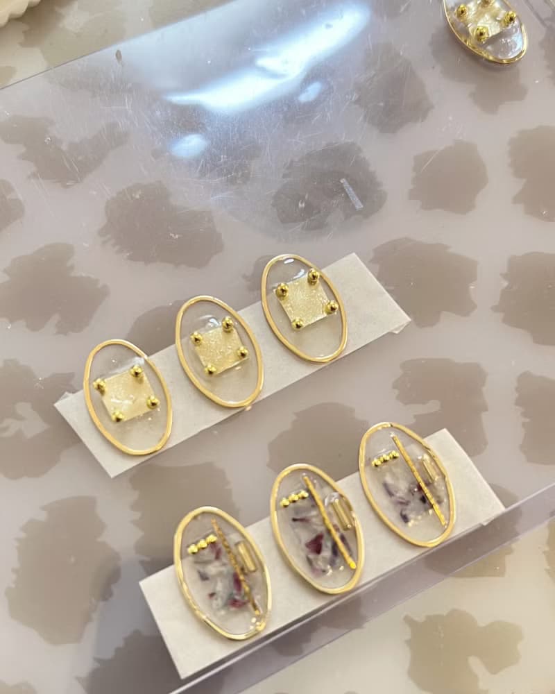 三個一套  Ohana設計的獨特個性耳環