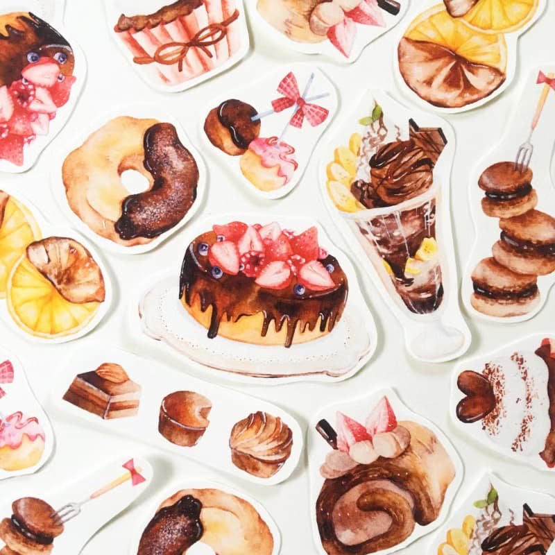 チョコスイーツ フレークシール