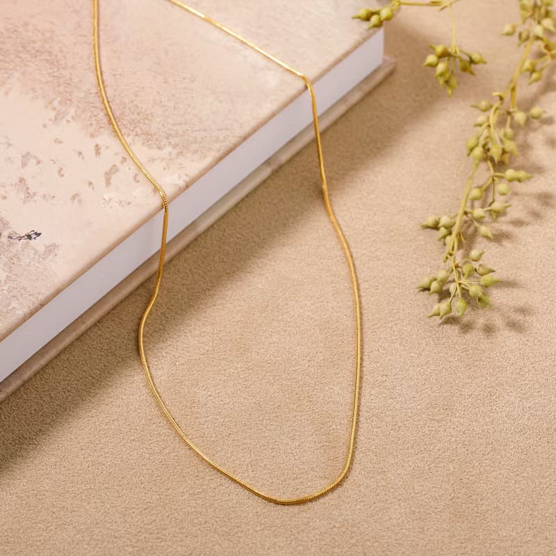 string chain magnet necklace GD ニッケルフリー マグネットネックレス 着脱簡単　シンプルチェーンネックレス　ゴールド