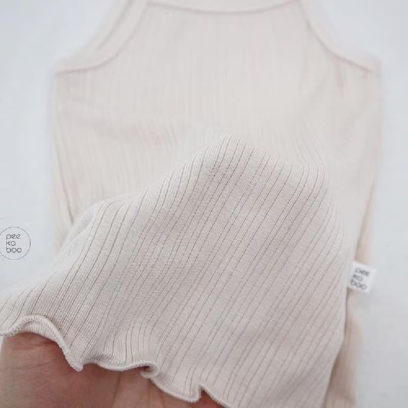 韓國細肩帶荷葉邊下擺彈力舒適居家服套裝 Petit Set