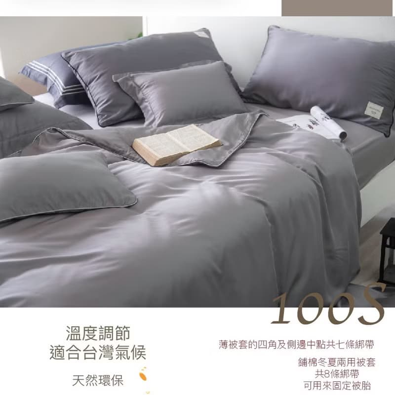 【OLIVIA 】DR9000都市灰Pure100支天絲 床包枕套組/床包被套組
