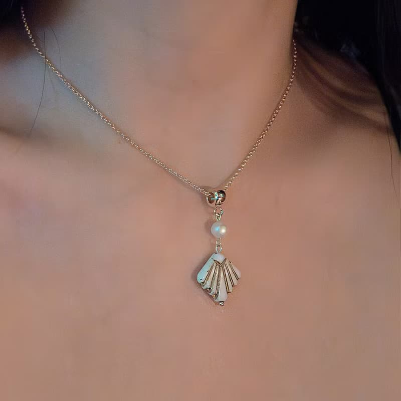 項鍊 | Gilded Leaf 描金扇葉