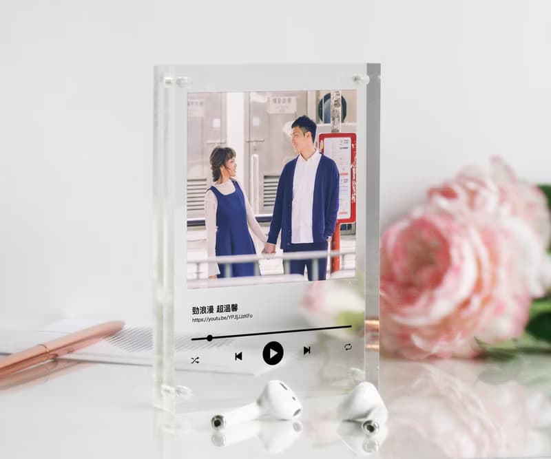 Ciao 歌曲播放器相框 Spotify相片亞克力 訂製移民紀念禮物