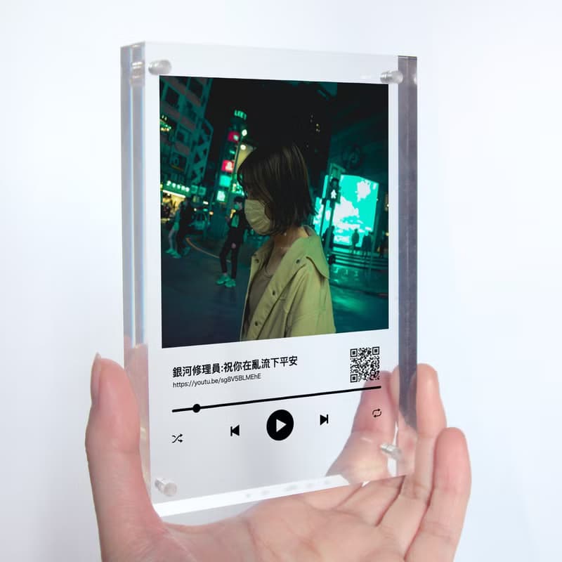 Ciao 歌曲播放器相框 Spotify相片亞克力 訂製移民紀念禮物