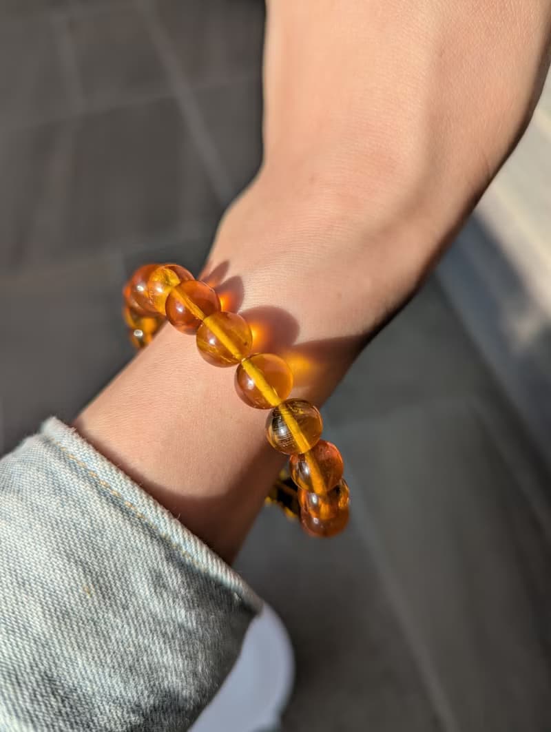 天然琥珀 金珀手鍊 特價【9mm】