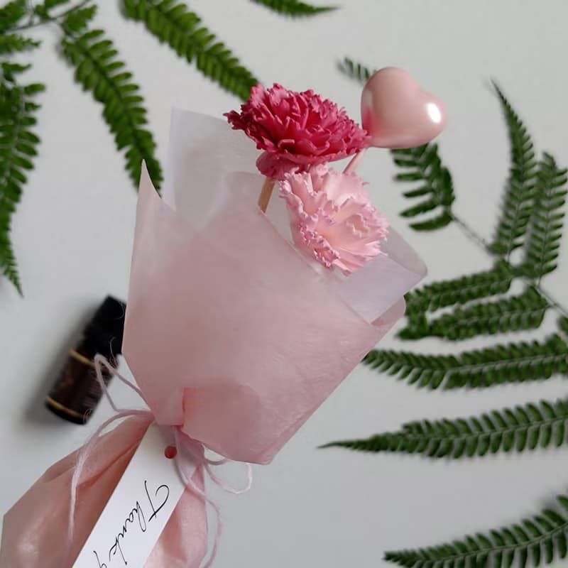 【Mom2.0】索拉花(擴香花)康乃馨花束、母親節花束