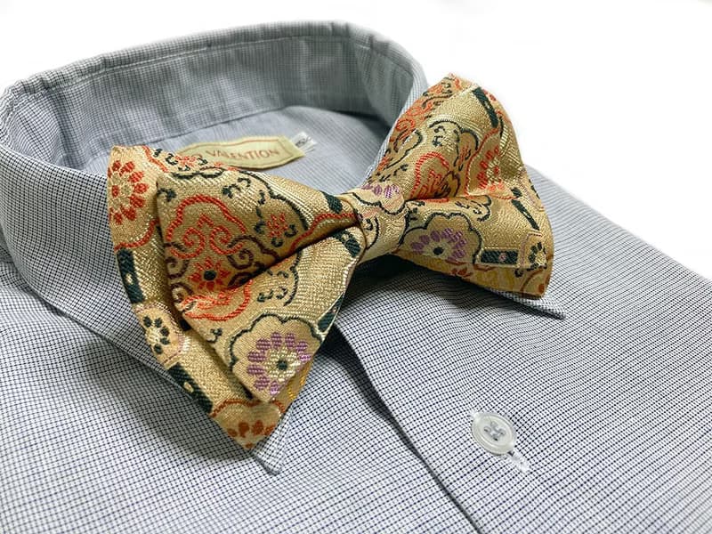 仿古圖騰花 蠶絲 領結 Bow ties