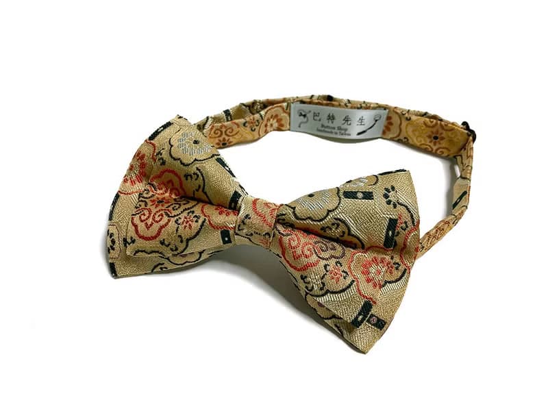 仿古圖騰花 蠶絲 領結 Bow ties