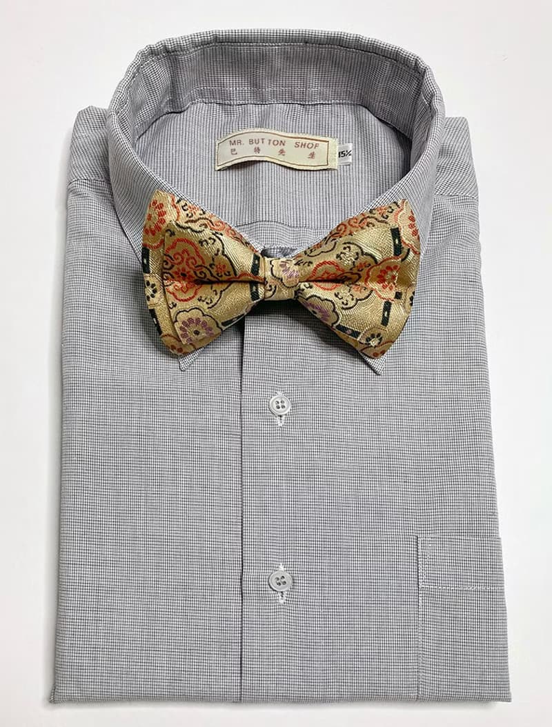 仿古圖騰花 蠶絲 領結 Bow ties