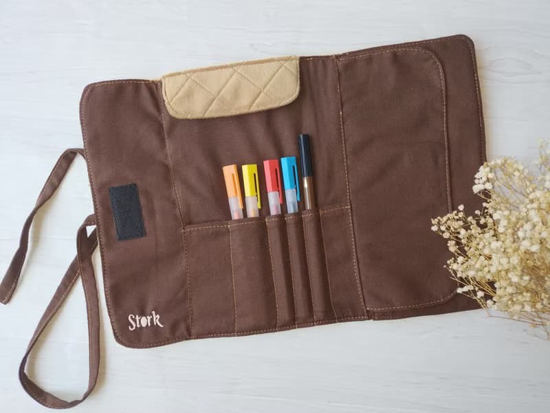 多功能筆袋│水彩筆袋│文具│餐具收納－小牛 / 小巴哥