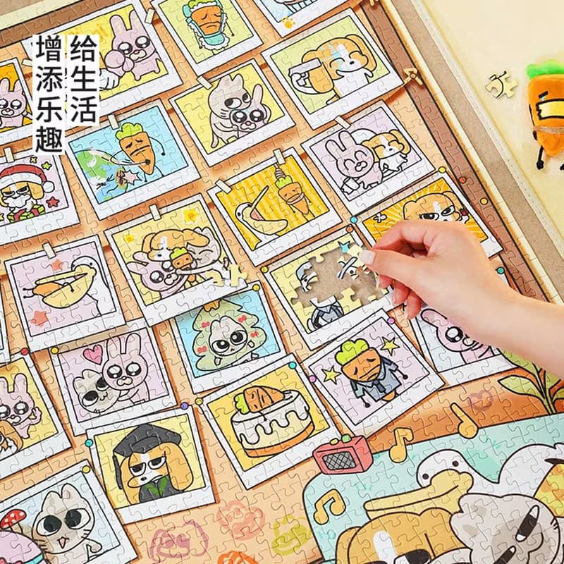 TOi圖益【暹羅厘普- 回憶時光】拼圖1000片插畫動漫成人桌遊玩具