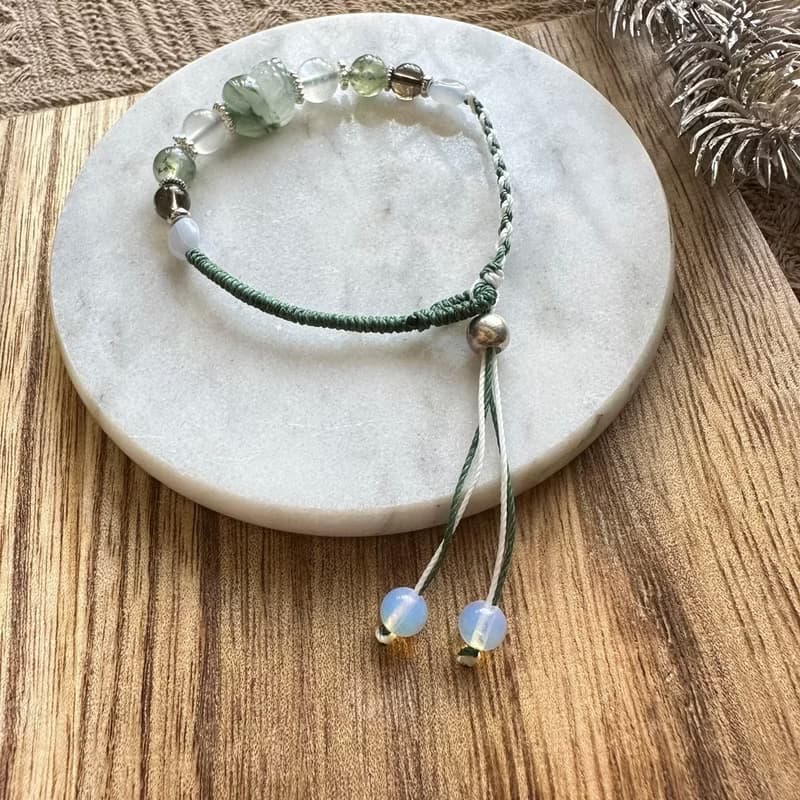 翡翠玉貔貅安撫編織手鍊