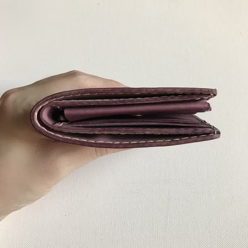 真皮短夾│3卡片層│零錢袋│Bi-fold wallet