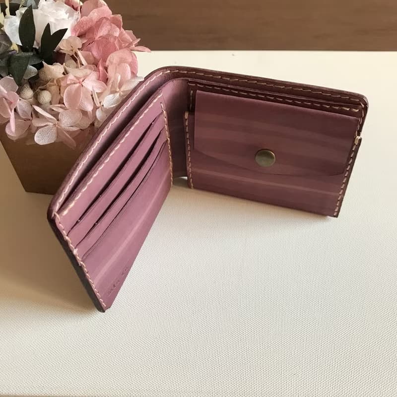 真皮短夾│3卡片層│零錢袋│Bi-fold wallet