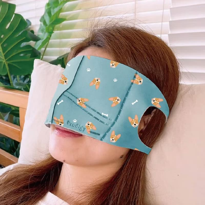 呆萌柯基─4合1石墨烯蒸氣舒眠眼鼻罩組 眼罩 送禮 情人節禮物