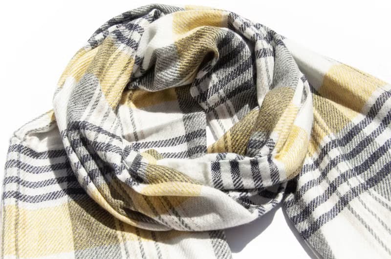 喀什米爾Cashmere 針織圍巾 純羊毛圍巾 手織圍巾 編織圍巾-陽光