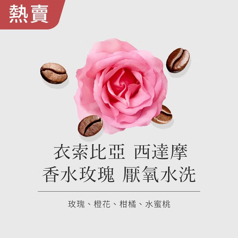 玫瑰&香吉士風味 | 香水玫瑰 厭氧水洗 咖啡濾掛10入