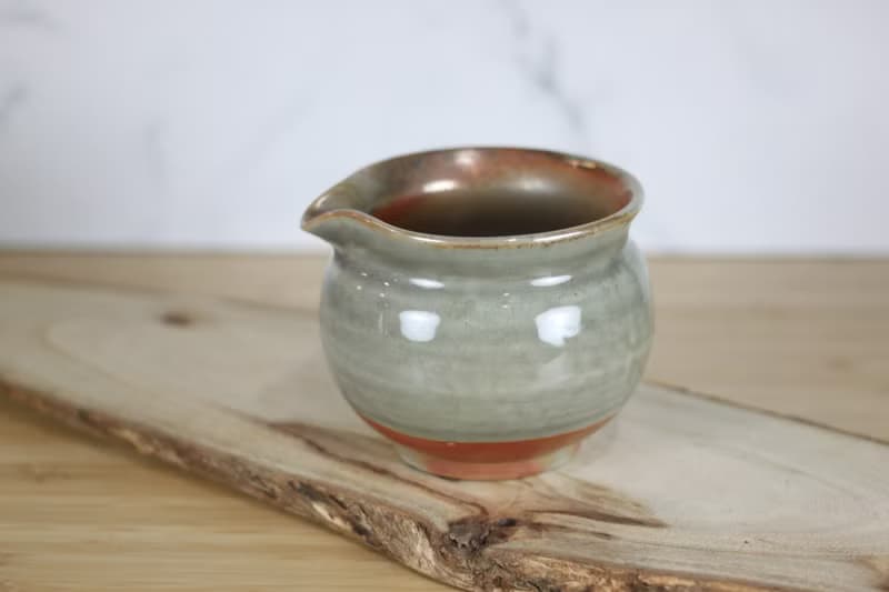 【送禮好物】200ml 上釉燒 柴燒茶海 公道杯 鶯歌葉敏祥手作