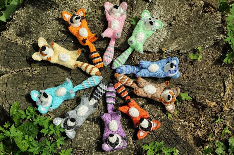 Crochet raccoon, Crochet raccoon Stuffed toy, raccoon toy, knitted raccoon