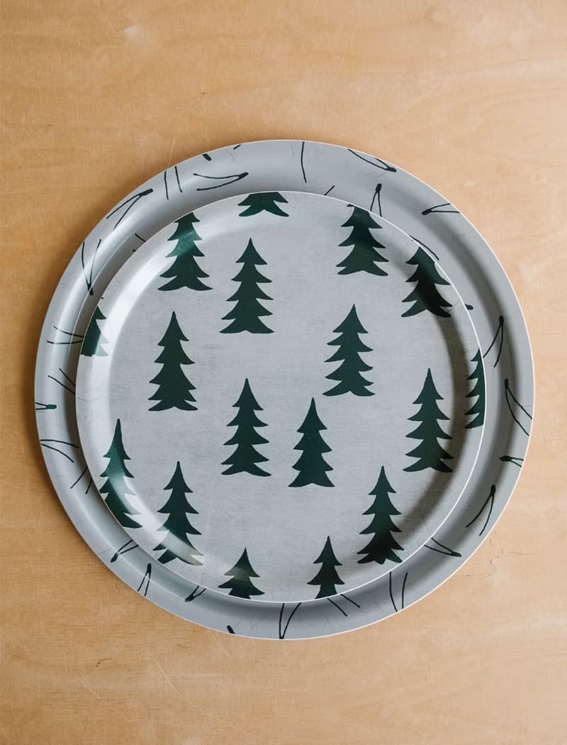 圓型托盤-GRAN TRAY, BLUE/GREEN (31cm)