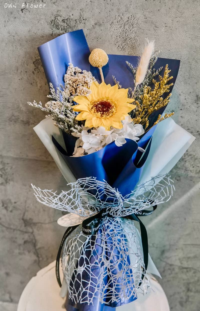 向日葵花束/乾燥花束/香皂花束/太陽花花束/畢業花束/畢業季花束