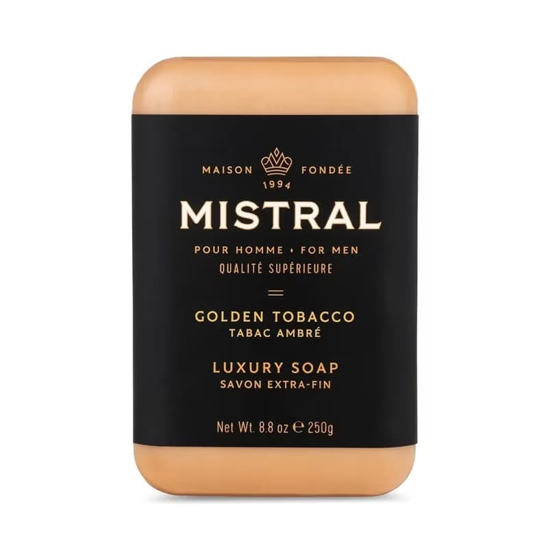 Mistral - 金色菸葉 紳士香氛皂/香水皂/沐浴香皂肥皂/香水沐浴皂