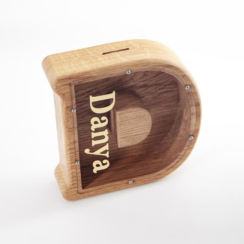 Letter piggy bank for boys girls baby, Money Saving Box shower Customized gift