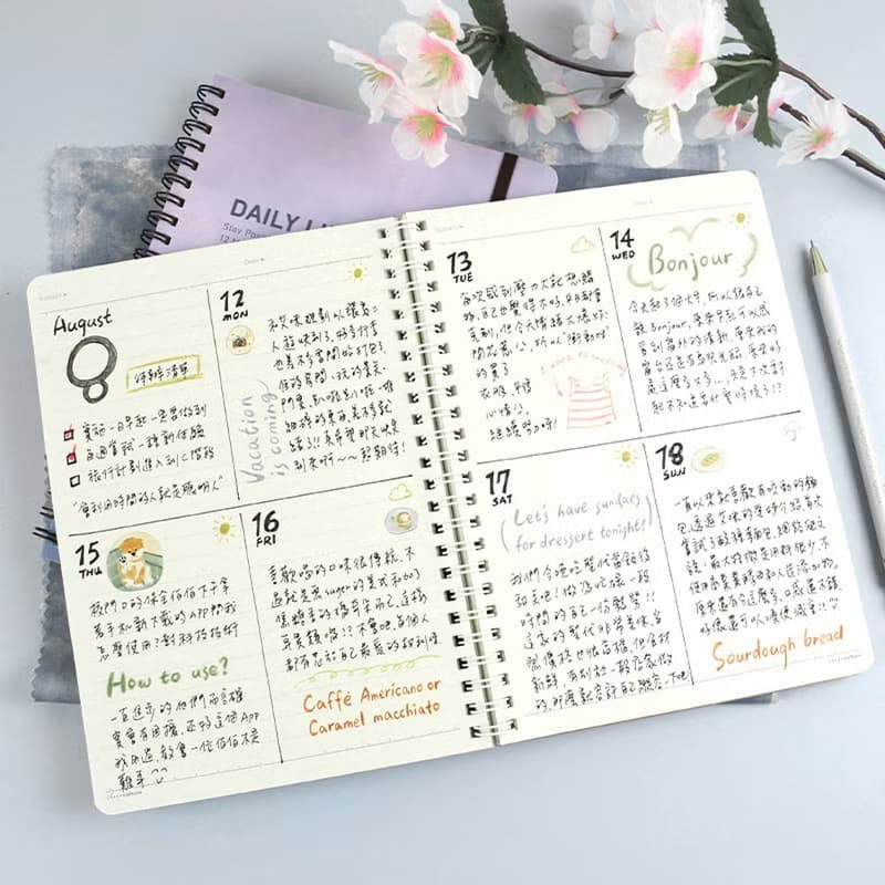 Chuyu A5/25K 束帶雙圈多功能筆記/鬆緊帶/筆記本/線圈記事本