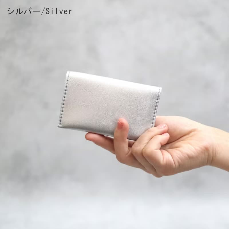 お得な薄型ミニ財布と名刺入れのセット　ミニマリストさんにピッタリ　超軽量で水や傷に強い丈夫な上質人工皮革製