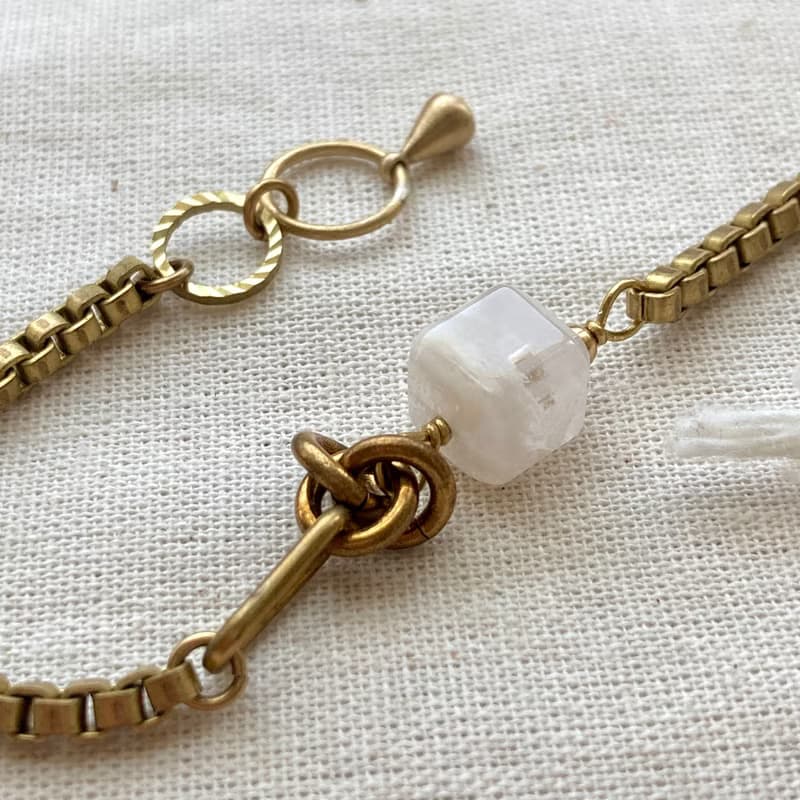 老林雜貨 | 方塊白幽靈手鍊