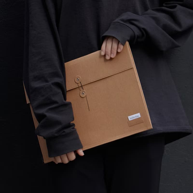 craft leather laptop pouch ver.2
