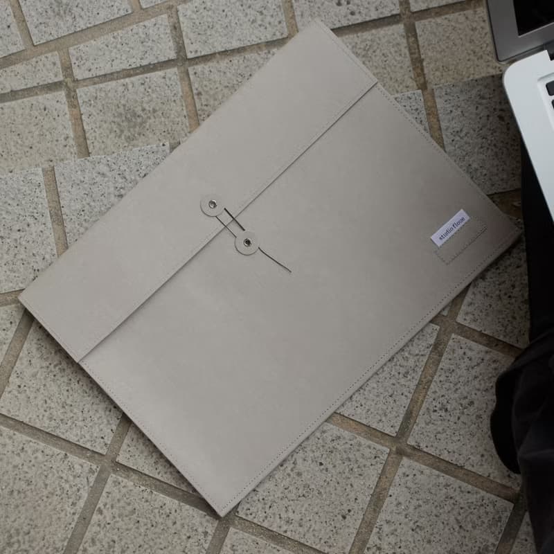 craft leather laptop pouch ver.2