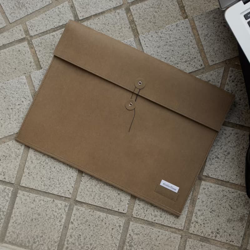 craft leather laptop pouch ver.2