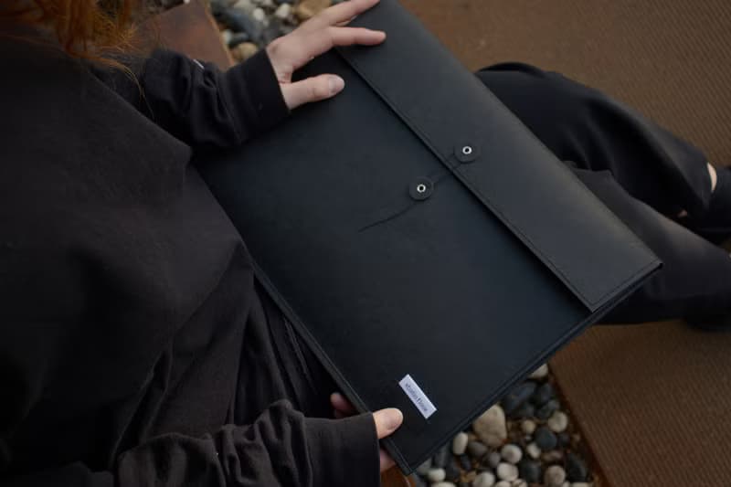 craft leather laptop pouch ver.2