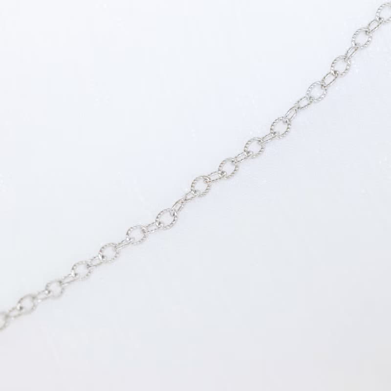 中性花紋風格925純銀手鍊