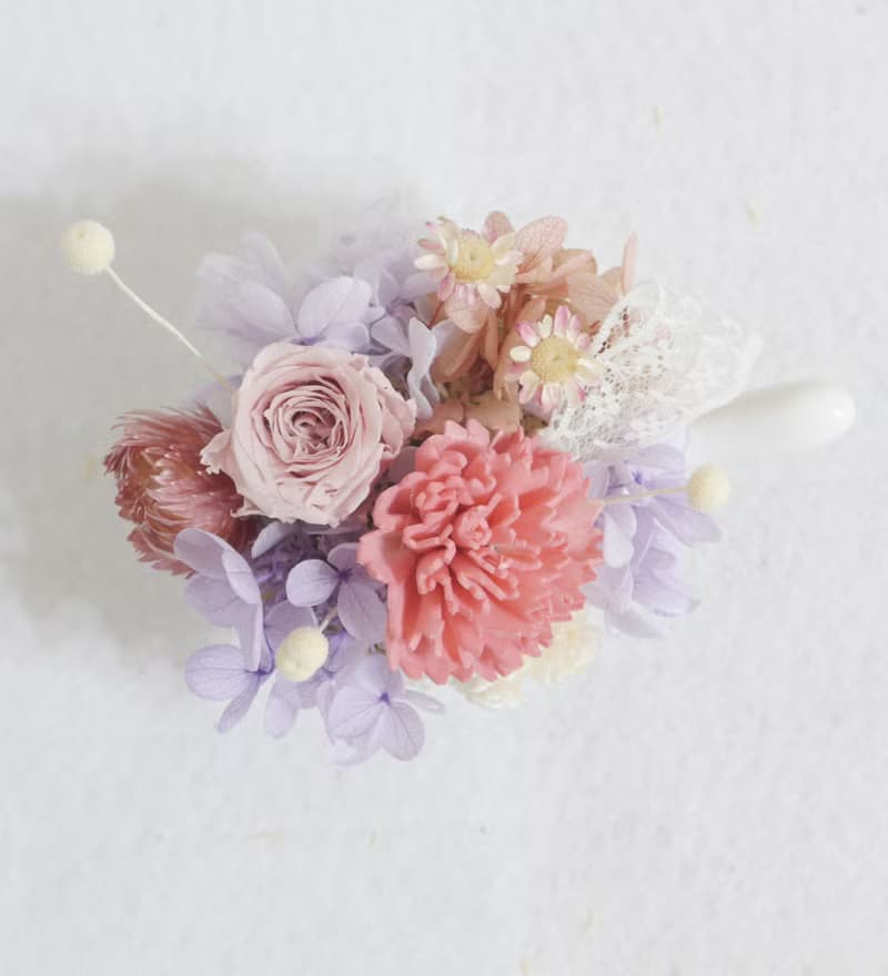 一起過日子 莫蘭紫康乃馨 結婚捧花永生乾燥花情人節畢業花束七夕