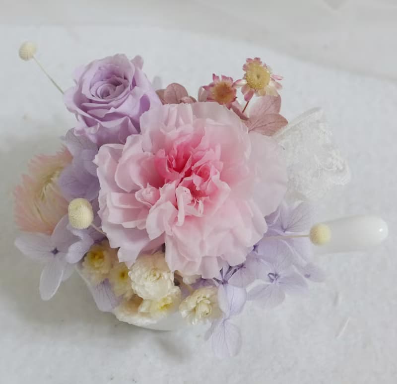 一起過日子 莫蘭紫康乃馨 結婚捧花永生乾燥花情人節畢業花束七夕