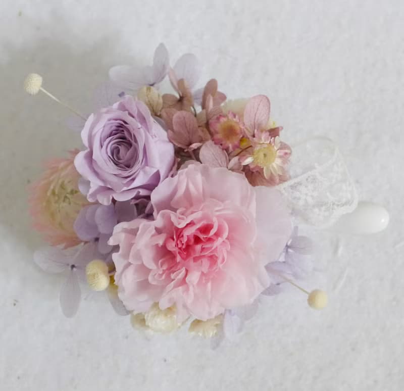 一起過日子 莫蘭紫康乃馨 結婚捧花永生乾燥花情人節畢業花束七夕