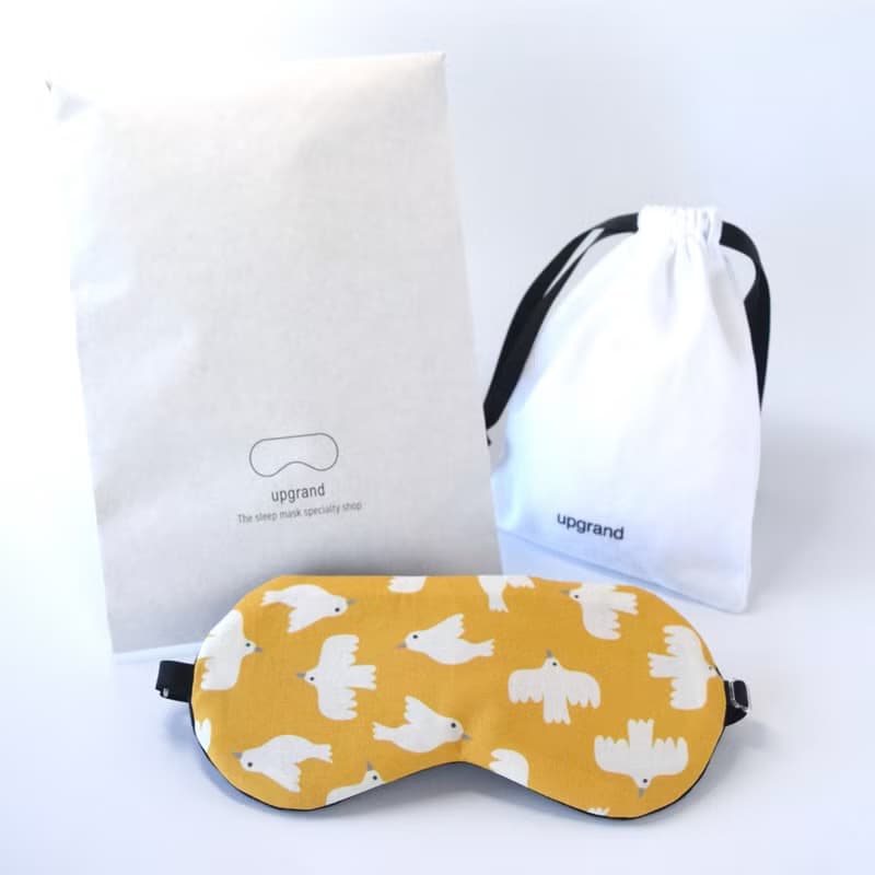 日本眼罩  Dove Peace|Mustard|芥末黃色|有附收納袋|生日|結婚