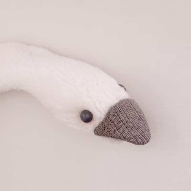 あひるのマフラー【 レディース・キッズ 】オーガニックコットン　手編みマフラー付き