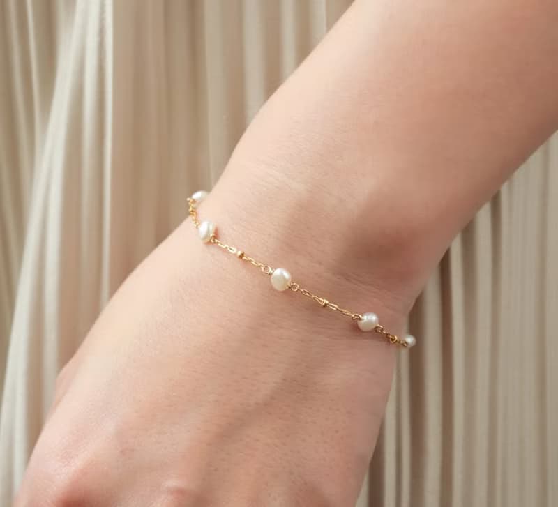 光點 巴洛克珍珠14kgf手鍊