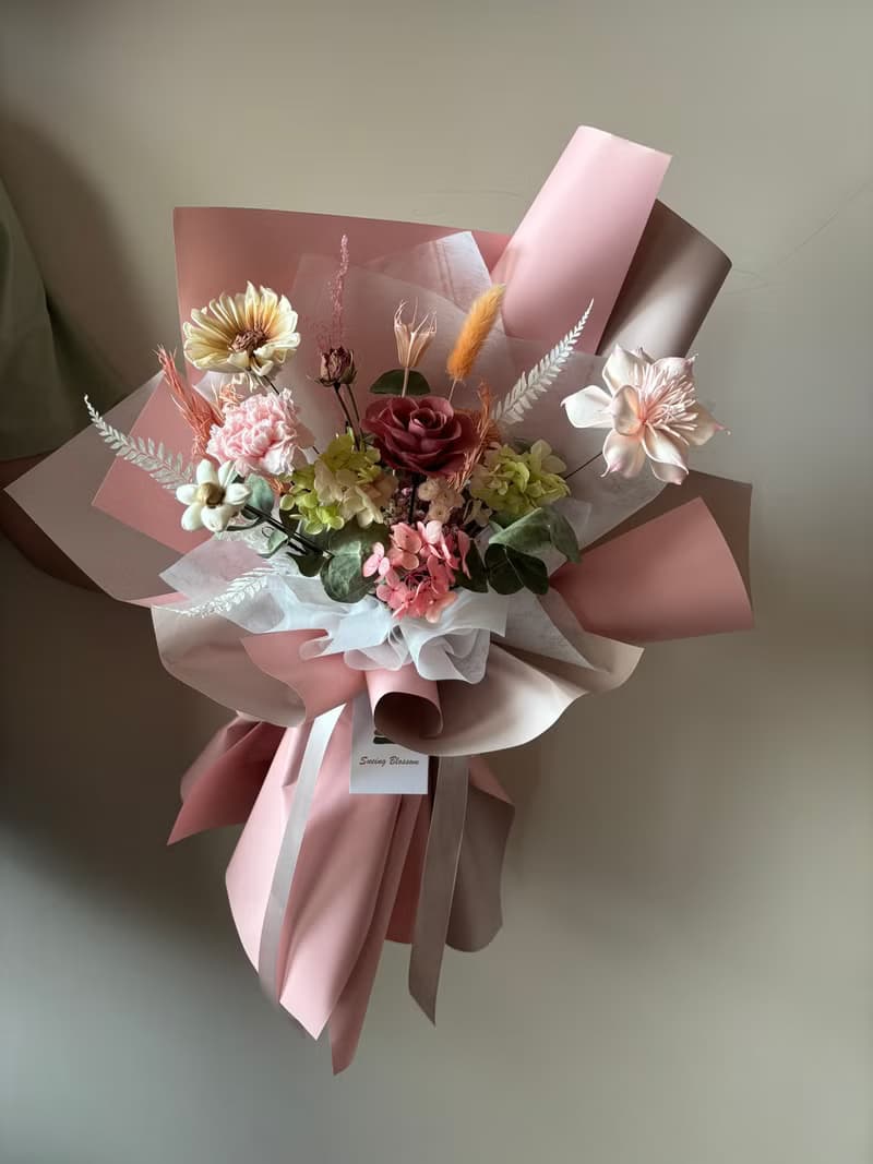 sueing_blossom  永生康乃馨母親節大型花束