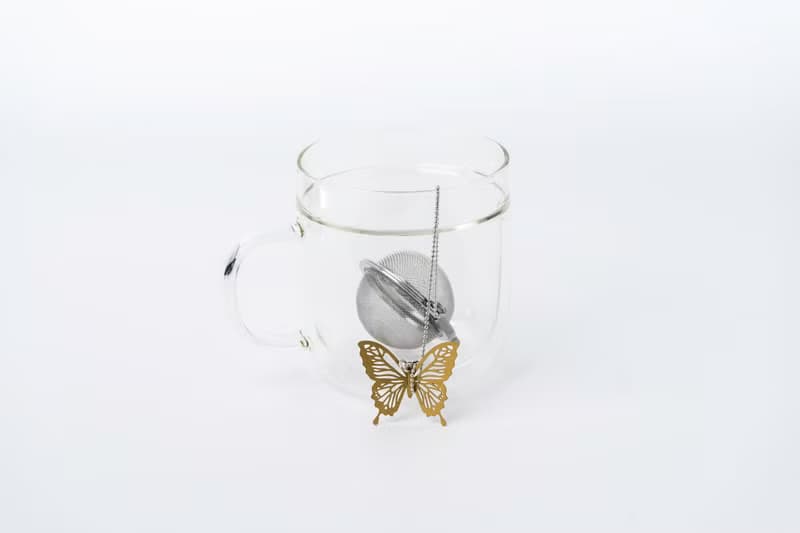 01LIV不銹鋼濾茶器 CHICHI濾茶球 蝴蝶吊饰泡茶器