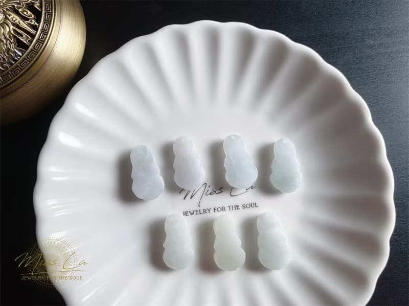 天然緬甸玉翡翠 小觀音 菩薩 保佑小孩子平安健康項鍊 禮物