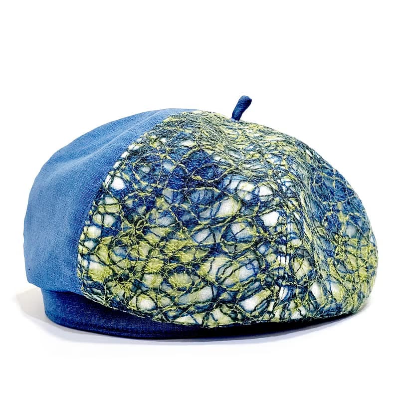 【HiGh MaLi】春夏款貝蕾帽/畫家帽/手撚線交織#限量#日系#禮物