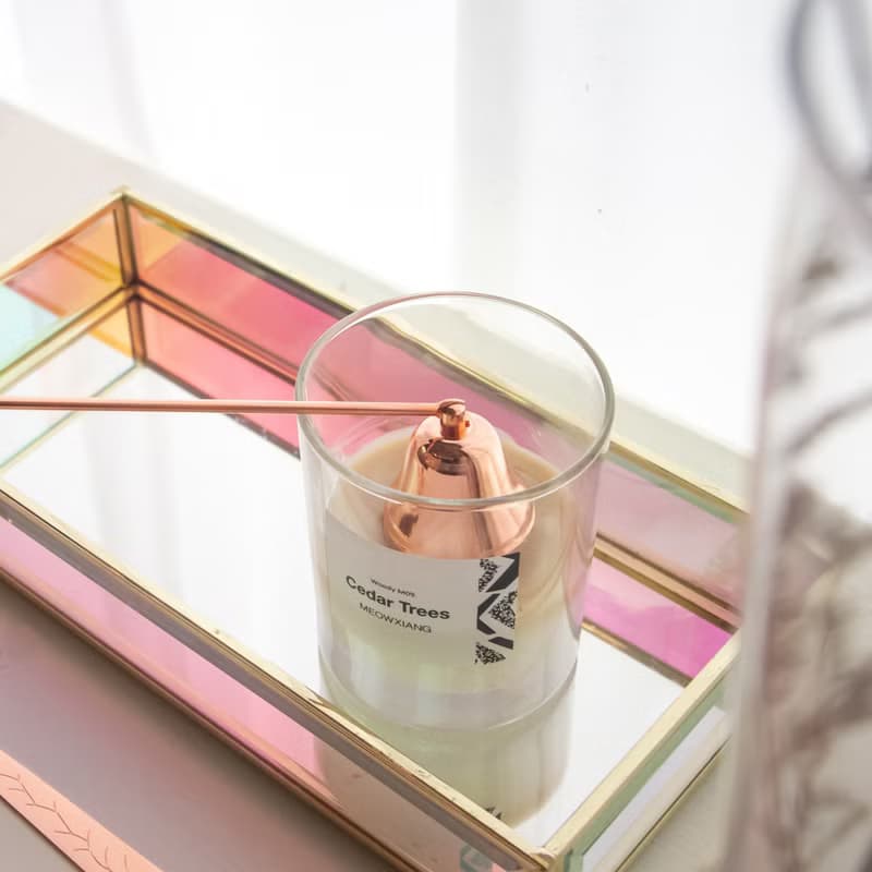 極光/歐若拉玻璃托盤 蠟燭 香水 收納